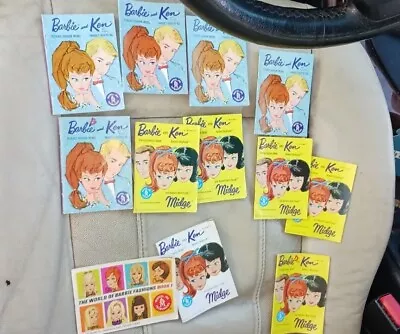 Vintage Large Lot Of 12 Pristine Barbie & Ken Fashion Booklets Assorted • $35