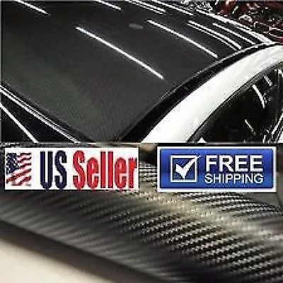 4D Premium Carbon Fiber Vinyl Wrap Film BUBBLE FREE Sheet Sticker Decal 60 X60  • $46.99