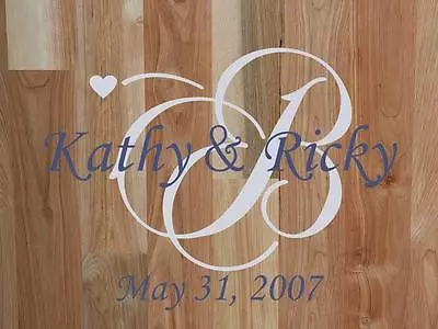 Personalized Wedding/Family Monogram Vinyl Wall Art Decal Removable Sticker • $28.99