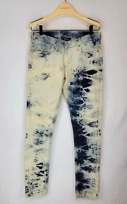 Levi Strauss Skinny 631 Jeans Tie Dye Acid Wash Distressed Women's Size 5 Medium • £16.48