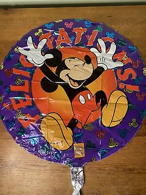 “Felicitations  18  Mickey Mouse Mylar Balloon • $2.50