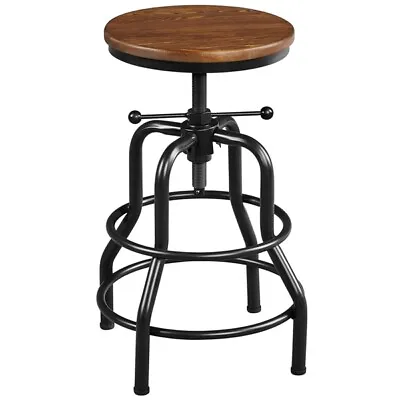 Industrial Bar Stool Swivel Bar Stool Round Metal Stool Counter Height Stools • $62.99