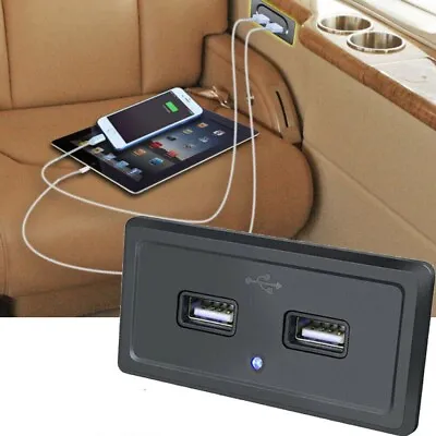 12V/24V USB Outlet Dual USB Outlet Socket Car Charger 3.1A Panel Flush Mount • $15.26