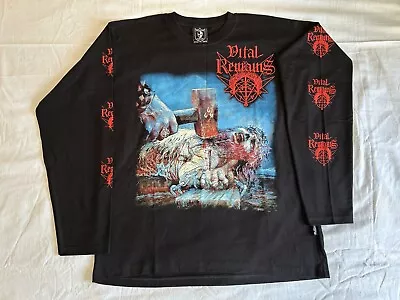 VITAL REMAINS - Icons Of Evil Longsleeve Shirt (L) Death Metal Glen Benton • $44.90