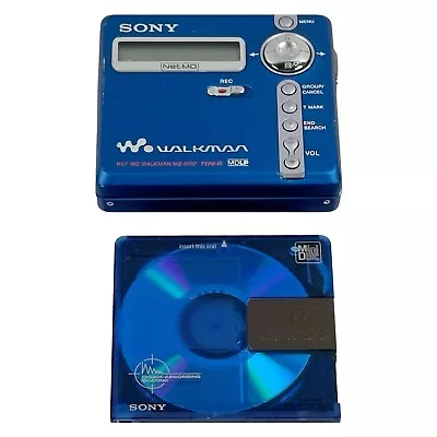 Sony MZ-N707 MiniDisc Portable MD Walkman Player Recorder Type-R (WORKS) • $219.99