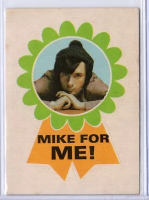 1967 Donruss THE MONKEES Badges Stickers Cards Rare MIKE FOR ME! #24 EX/NM • $19.99