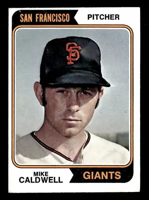 1974 Topps #344 Mike Caldwell San Francisco Giants Vintage Baseball Card • $1.85