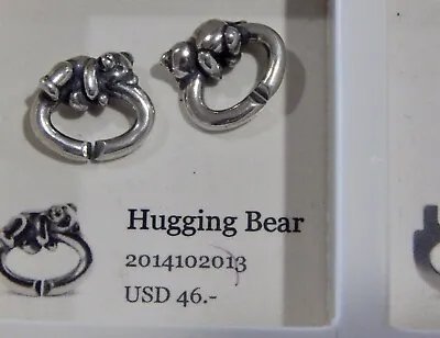 X By TROLLBEADS Hugging Bear Link 2014102013 Silver Bead $46 (ONE LINK) NEW! • $25