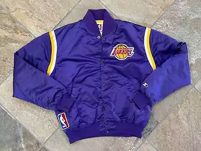 Vintage Los Angeles Lakers Starter Satin Basketball Jacket Size XL • $130.90