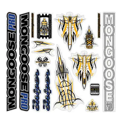 Mongoose - 2002 PRO Sniper For White Frame - Decal Set - Old School Bmx • $88