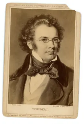 Vintage Cabinet Card Franz Schubert Composer Of The Classical Period. • $12.99