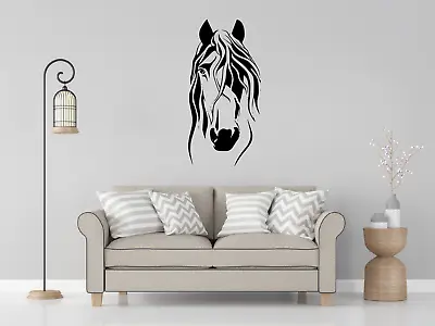 £10.98 • Buy Beautiful Horse Head Animal Vinyl Wall Art Decal Sticker Home Decor Crafts A67