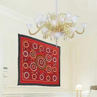 Indian Wall Hanging Tapestries Vintage Hand Embroidered Textile Suzani Textile • $155.52