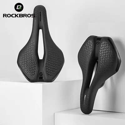 ROCKBROS Bike Saddle MTB Road Bike Seat Cushion Comfortable Hollow Soft Cushion • $22.83