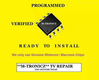 Pre-programmed Eeprom For  Vizio E321vl E320vl   3632-1622-0150   U18 • $6.99