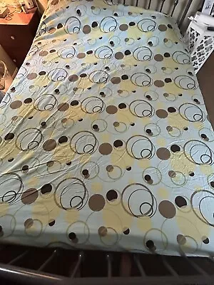 Echo Stripes And Circles Full/Queen Sz Duvet Cover Good Condition • $33.99