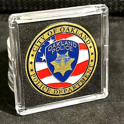 OAKLAND CALIFORNIA POLICE DEPARTMENT Challenge Coin W CASE! New! • $13.98