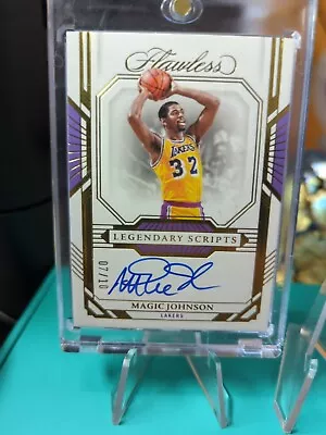 2022-23 Panini Flawless Magic Johnson Legendary Scripts Auto Gold 7/10 Lakers • $150