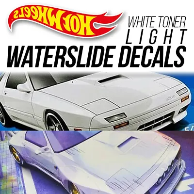 1/64 Scale MAZDA FC RX7 Head Tail Light WaterSlide Decal Custom Hot Wheel • $2.99