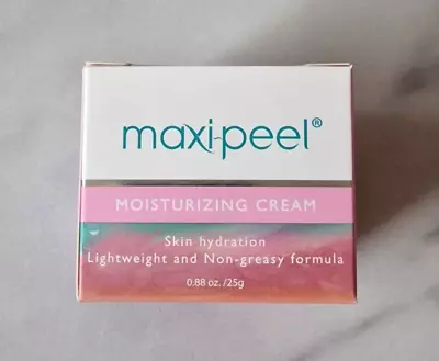 Maxi-Peel Moisturizing Face Cream 25g - Skin Hydration Lightweight Non-Greasy • £6.95
