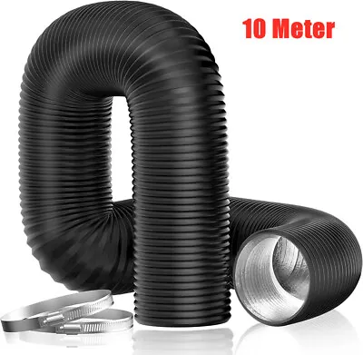 £5.99 • Buy 10M PVC Flexible Ducting Hose Pipe Or Clips Woodworking Fume & Dust Extraction