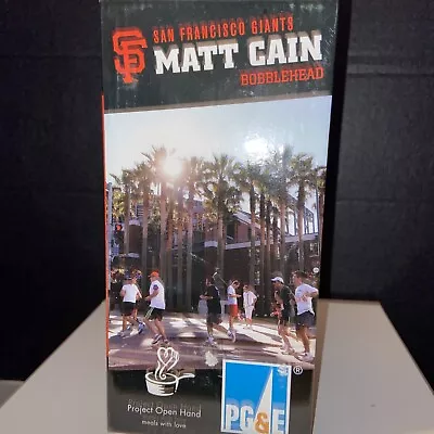 Matt Cain San Francisco Giants Bobblehead New In Box / Giant Race SF 2012 SGA • $26