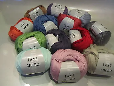 $4.99 • Buy Lang MICRO Yarn - Choose From 13 Colors