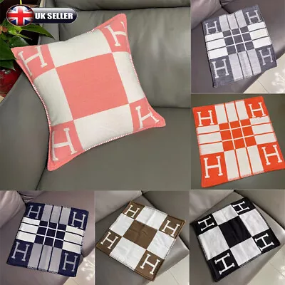 £9.99 • Buy 45x45CM Home Wool Cashmere Pillow Cushion Cover Throw Pillow Case Sofa Bed Decor