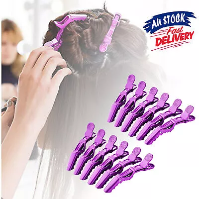 12Pcs Hair Clips Alligator Crocodile Women Sectioning Non-slip Styling Purple • $10.49