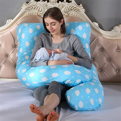 $27.17 • Buy Pregnancy Pillow U-Shape Full Body Pillow And Maternity Support 70x130cm