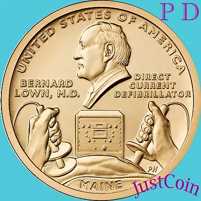 2024 P&D MAINE INNOVATION BERNARD LOWN UNCIRCULATED DOLLARS SET PRESALE MAY 16th • $4.25