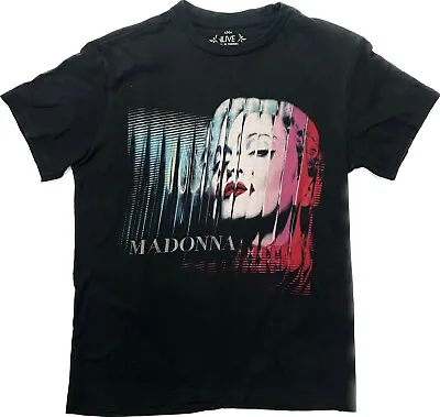 Madonna The MDNA 2012 Tour Concert Black Graphic Print T- Shirt Size Medium • $42.99