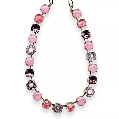 Necklace By Mariana My Treasures Coll. Adorable Pink Opal Lt Rose White Opa... • $253