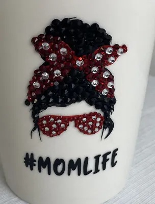 $23.58 • Buy Bling Mama Mug Mom Life Mug Messy Bun Mug Mother's Day Gift Women Polka Dot