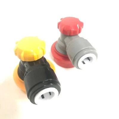 £17 • Buy Corny Keg Ball Lock Disconnect 3/8 Pushfit Connector Gas Liquid Pair Kegland