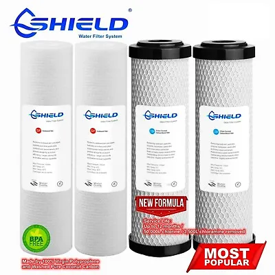 2 Set 0.5 Micron Replacement Water Filters Cartridges Sediment + Coconut Carbon • $37.50