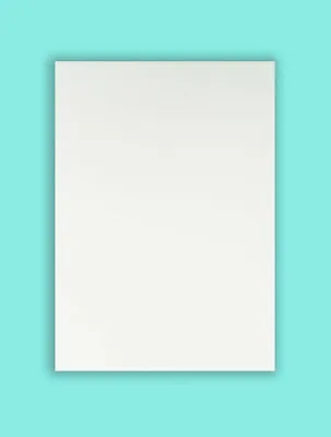 Pure White Mount Backing Board Card 1.25mm Thick A7-A1+ Sizes Single - 100 Sheet • £17.33