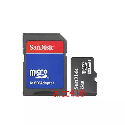 Sandisk 8GB 8G Micro SD SDHC 8 GB TF Micro SD With Adapter  In Sydney • $19.95