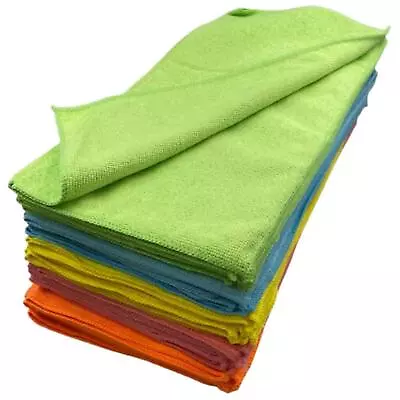 40Pcs Kitchen Microfibre Cleaning Towels Dish Cloths Lint Duster Rags Window Car • £13.99
