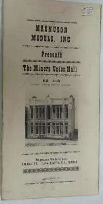 Magnuson Model - THE MINERS UNION HALL - HO Craftsman Building Kit #M 502 (NIB) • $59.99