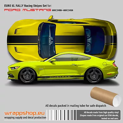  EURO XL RALLY Racing Stripes For Ford Mustang 2015 - 2019 • $83.21
