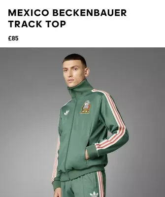 Adidas Originals Mexico Beckenbauer Men's Track Top In Green Limited Stock • £42