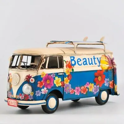 Think Like A Hippie Vintage Retro Volkswagen Mini Bus Home Office Decor • $89.95