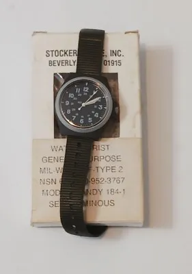 Vintage USGI Stocker & Yale Military Watch General Purpose With Box  • £324.33