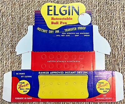 Vintage Elgin Ballpoint Pen Point Of Purchase Countertop Display Holder NOS • $19.50