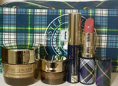 Estee Lauder 5 Pcs Skincare Makeup Gift Set Revitalizing Supreme Travel Sz NEW!! • $42.46