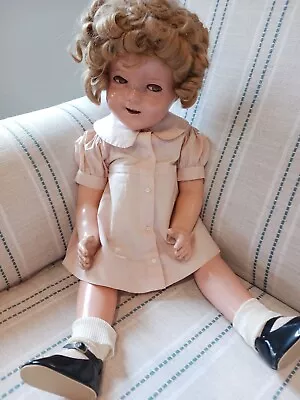 Vintage Antique 1930's IDEAL Shirley Temple 25  Composition Doll 1 Owner • $249