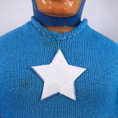 Mego Captain America FABRIC Star Sticker ~Vintage 8  Action Figure Pre-Cut Decal • $9.99