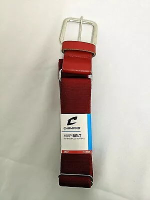 Champro MVP Baseball Softball Adjustable Belt Red Adult 1.5  Wide NEW • $7.97