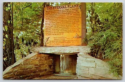 North Carolina~Eternal Flame @ Oconaluftee Indian Village~Vintage PC • $3.70